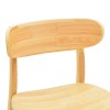 Lumnia chair pakoworld rubberwood in natural shade 46x50x76cm