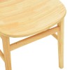 Lumnia chair pakoworld rubberwood in natural shade 46x50x76cm