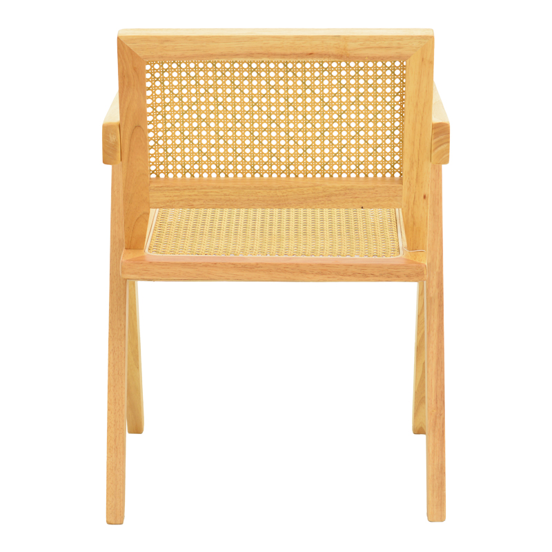 Winslow armchair pakoworld rubberwood-rattan in natural shade 51x54x80cm