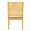 Καρέκλα Winslow pakoworld rubberwood-rattan σε φυσική απόχρωση 46x58x80εκ