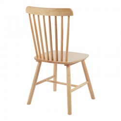 Καρέκλα Bristol pakoworld rubberwood σε φυσική απόχρωση 45x51x86εκ