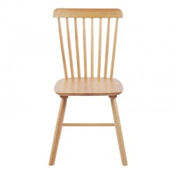 Καρέκλα Bristol pakoworld rubberwood σε φυσική απόχρωση 45x51x86εκ