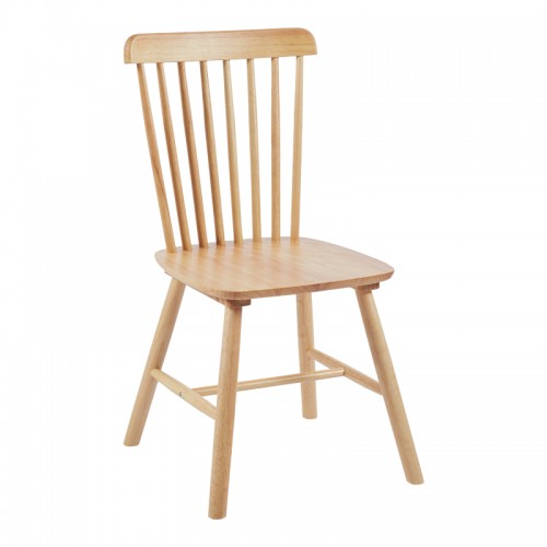 Καρέκλα Bristol pakoworld rubberwood σε φυσική απόχρωση 45x51x86εκ