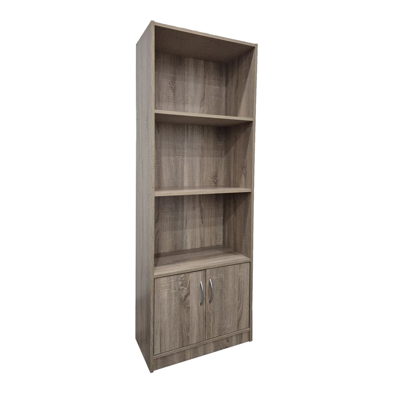 Βιβλιοθήκη Tekaro pakoworld σε sonoma απόχρωση 60x29x166εκ