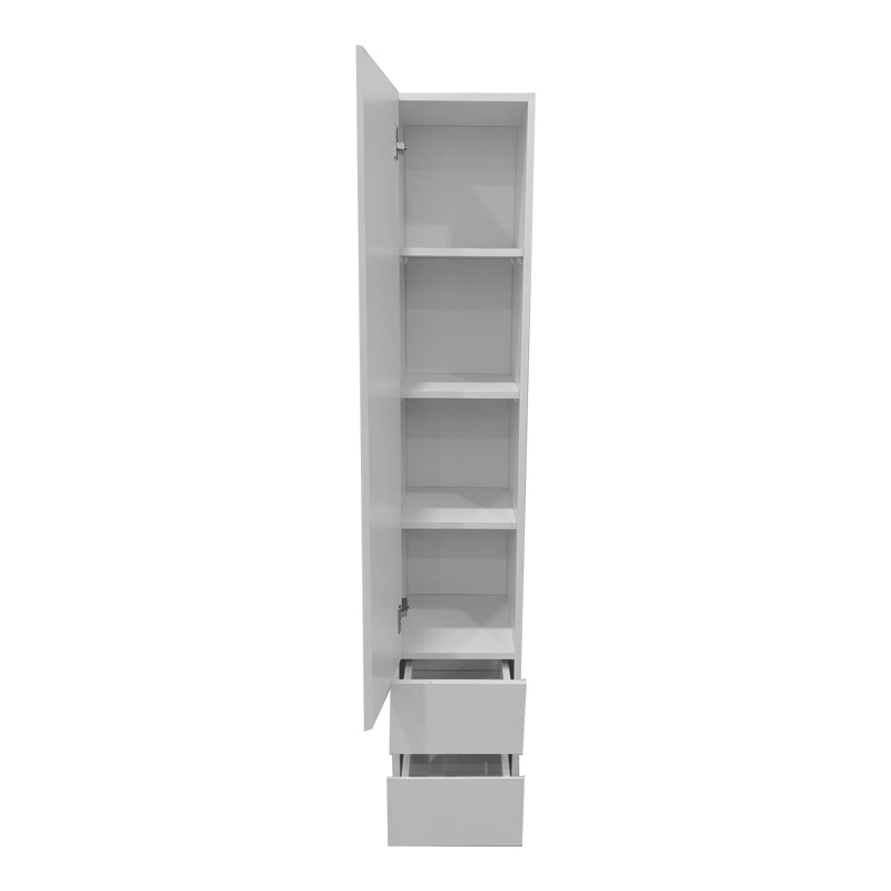 Lostro pakoworld column cabinet with mirror in white 29.5x30x164.5cm