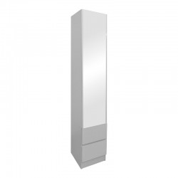 Lostro pakoworld column cabinet with mirror in white 29.5x30x164.5cm