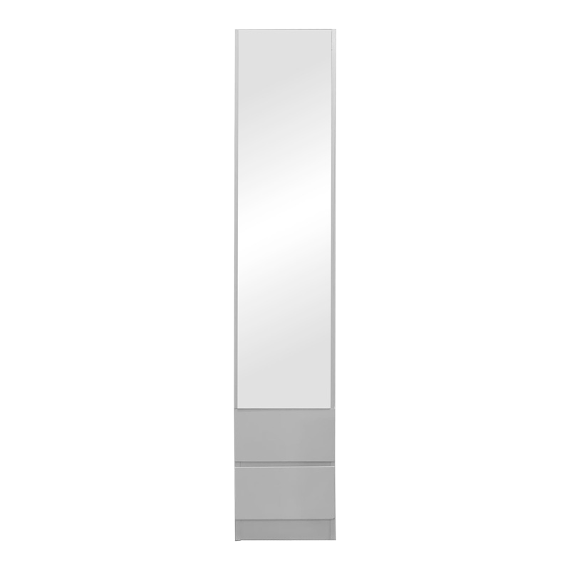 Lostro pakoworld column cabinet with mirror in white 29.5x30x164.5cm