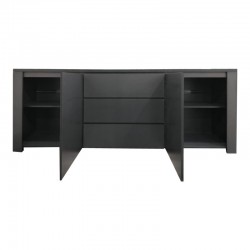 Μπουφές Kalya pakoworld σε ανθρακί απόχρωση 220x49x89.5εκ