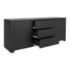 Kalya pakoworld buffet in anthracite shade 220x49x89.5cm