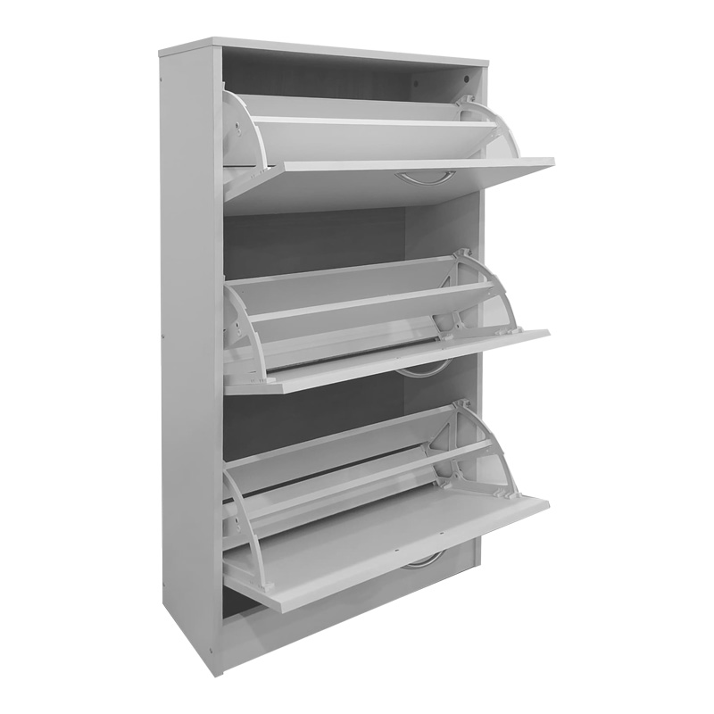 Shoe rack Savaz pakoworld in white 60x24x114cm Shoe rack Savaz pakoworld in white 60x24x114cm