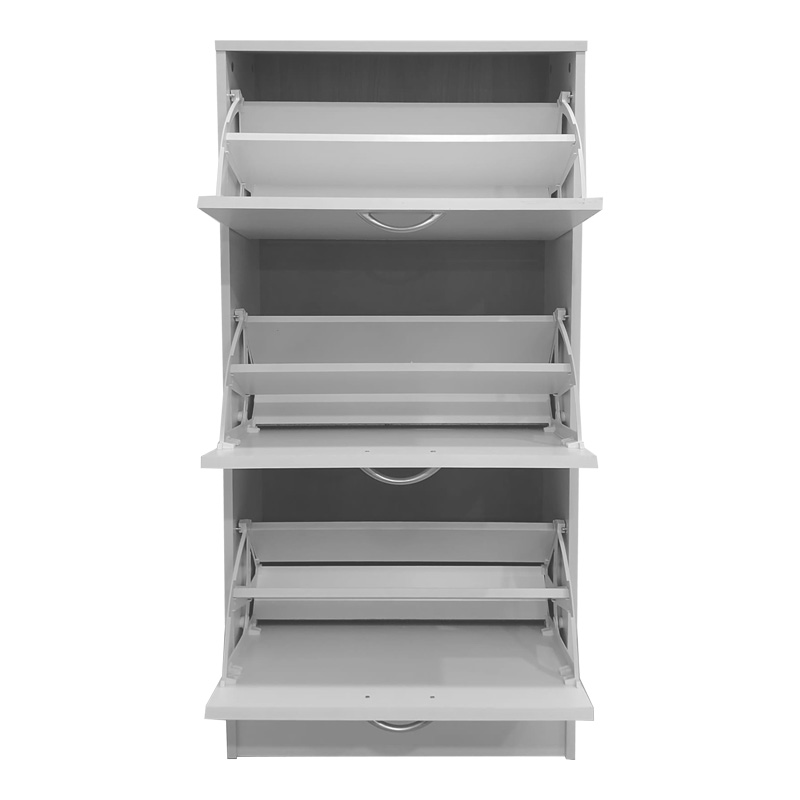 Shoe rack Savaz pakoworld in white 60x24x114cm Shoe rack Savaz pakoworld in white 60x24x114cm