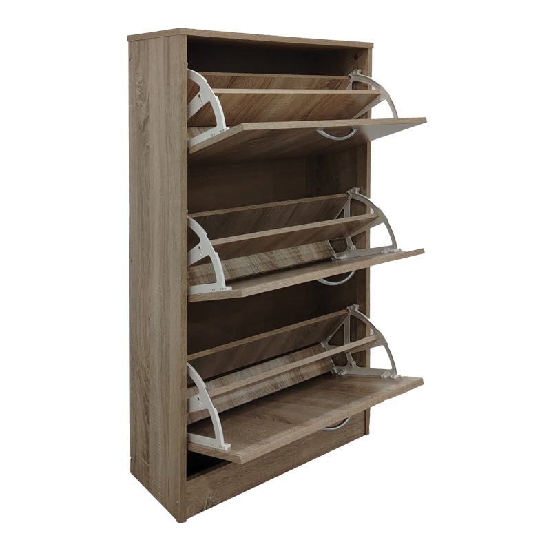 Shoe rack Savaz pakoworld in sonoma 60x24x114cm Shoe rack Savaz pakoworld in sonoma 60x24x114cm