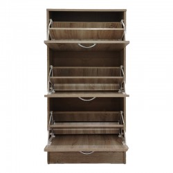 Shoe rack Savaz pakoworld in sonoma 60x24x114cm Shoe rack Savaz pakoworld in sonoma 60x24x114cm