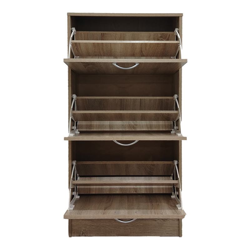 Shoe rack Savaz pakoworld in sonoma 60x24x114cm Shoe rack Savaz pakoworld in sonoma 60x24x114cm