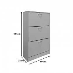 Παπουτσοθήκη Savaz pakoworld σε sonoma απόχρωση 60x24x114εκ