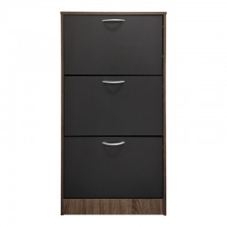 Shoe rack Savaz pakoworld in oak-anthracite 60x24x114cm