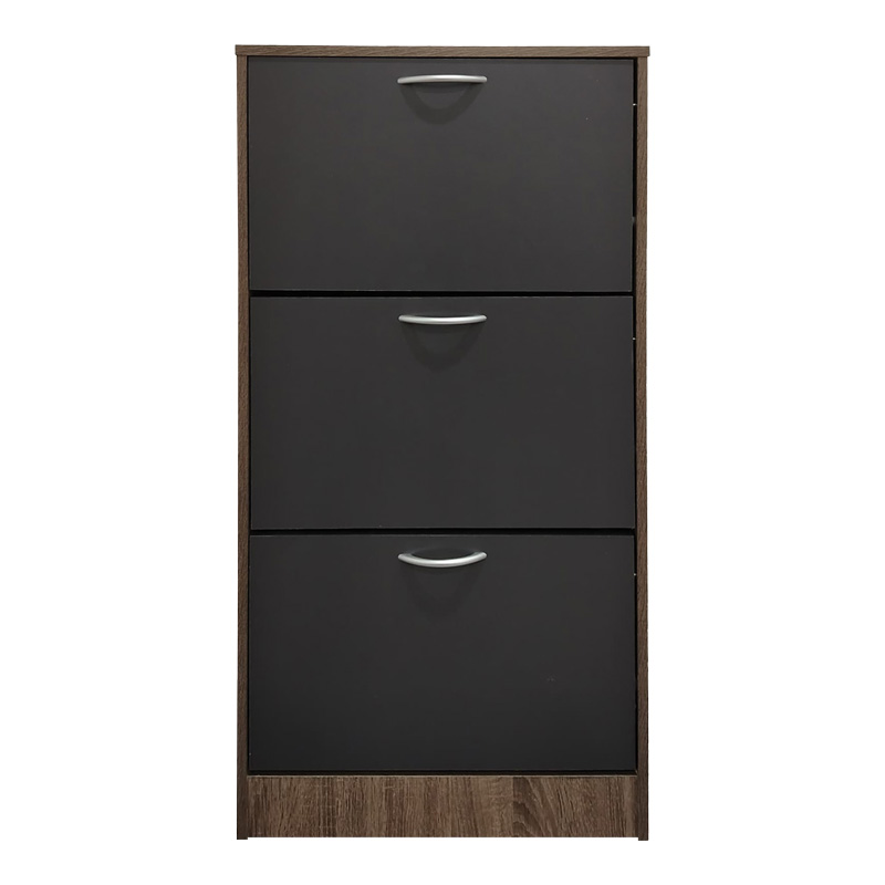 Shoe rack Savaz pakoworld in oak-anthracite 60x24x114cm
