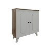 Shoe rack-cabinet Cathi pakoworld in white-sonoma shade 80x34x95cm