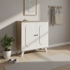 Shoe rack-cabinet Cathi pakoworld in white-sonoma shade 80x34x95cm