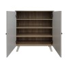 Shoe rack-cabinet Cathi pakoworld in white-sonoma shade 80x34x95cm