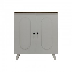 Shoe rack-cabinet Cathi pakoworld in white-sonoma shade 80x34x95cm