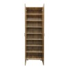 Shoe rack-wardrobe Racka pakoworld in sonoma shade 58x34x186cm