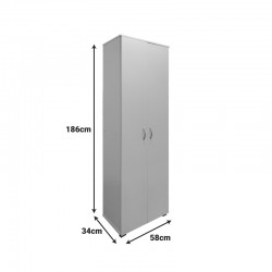 Shoe rack-wardrobe Racka pakoworld in sonoma shade 58x34x186cm
