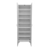 Shoe rack-wardrobe Racka pakoworld in white shade 58x34x186cm
