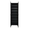 Shoe rack-wardrobe Racka pakoworld in anthracite shade 58x34x186cm
