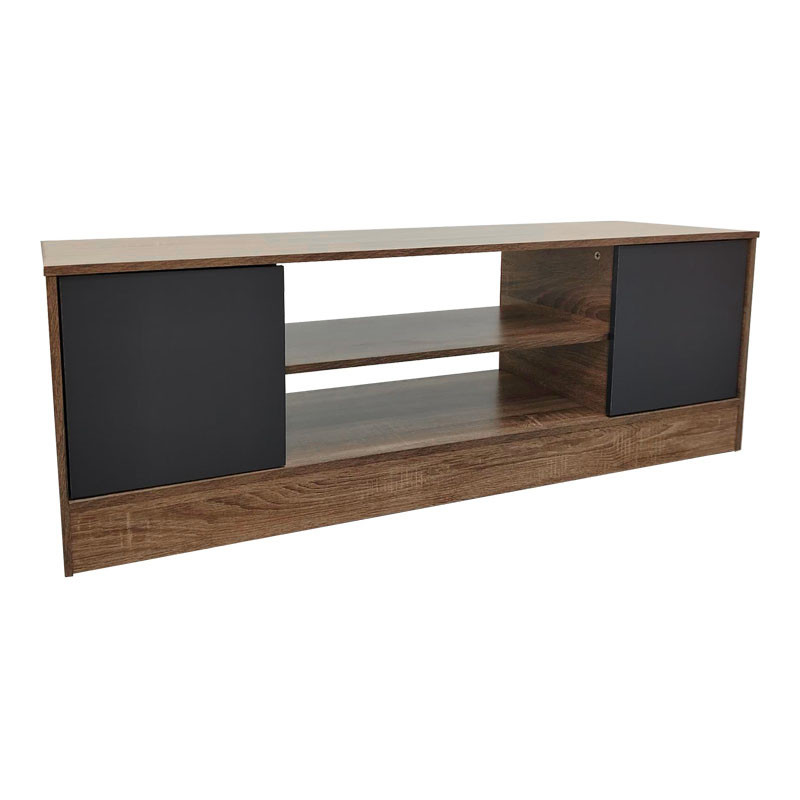 Sasa pakoworld TV cabinet in oak-anthracite shade 120x35x41.5cm