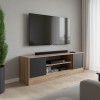Sasa pakoworld TV cabinet in oak-anthracite shade 120x35x41.5cm