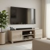 Serank pakoworld TV cabinet in sonoma shade 120x40x40cm