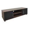 Serank pakoworld TV cabinet in oak-anthracite shade 120x40x40cm