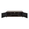 Serank pakoworld TV cabinet in oak-anthracite shade 120x40x40cm