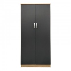 Ντουλάπα δίφυλλη Lego pakoworld σε sonoma-ανθρακί απόχρωση 80x42x180εκ