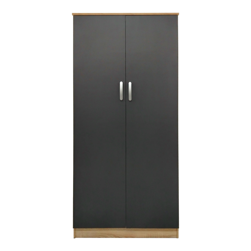 Ντουλάπα δίφυλλη Lego pakoworld σε sonoma-ανθρακί απόχρωση 80x42x180εκ