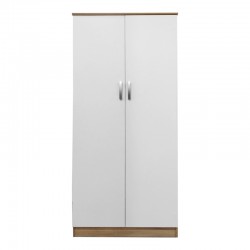 Ντουλάπα δίφυλλη Lego pakoworld σε sonoma-λευκή απόχρωση 80x42x180εκ