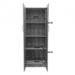 Ντουλάπα δίφυλλη Lego pakoworld σε wenge απόχρωση 60x42x180εκ