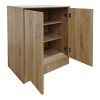 Shoe cabinet for 6 pairs of shows Souken pakoworld in sonoma color 60x40x80cm