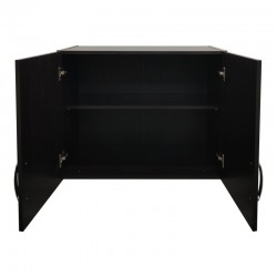 Ντουλάπα δίφυλλη με 2 συρτάρια και πατάρι Lego pakoworld σε wenge απόχρωση 80x42x240εκ