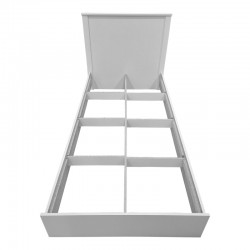 Athos pakoworld bed in white shade 90x190cm