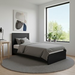 Athos pakoworld bed in wenge shade 90x190cm