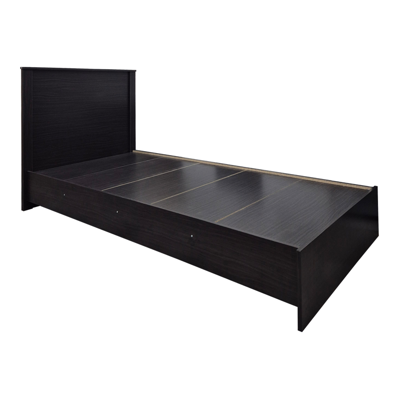 Athos pakoworld bed in wenge shade 90x190cm