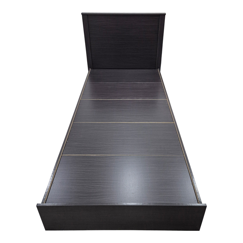 Athos pakoworld bed in wenge shade 90x190cm