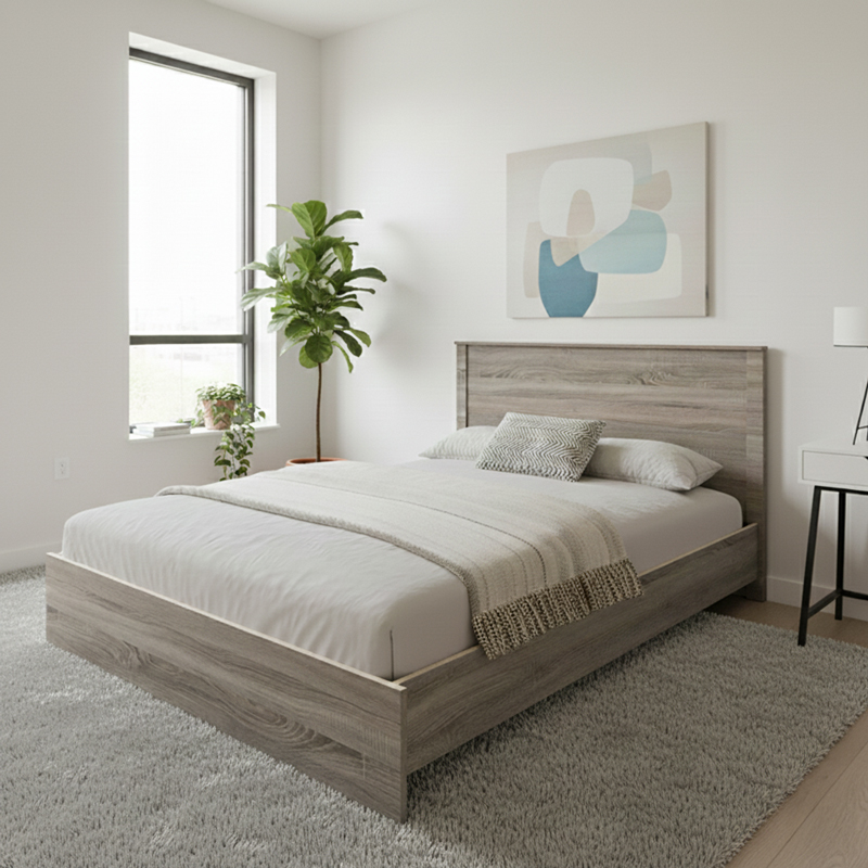 Athos pakoworld bed in sonoma shade 140x200 cm