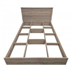 Athos pakoworld bed in sonoma shade 140x200 cm