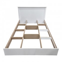 Athos pakoworld bed in white shade 140x200 cm