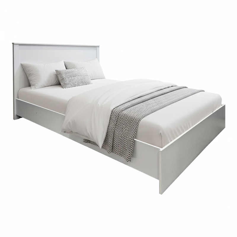 Athos pakoworld bed in white shade 140x200 cm