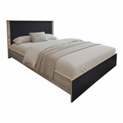 Athos pakoworld bed in sonoma-anthracite shade 140x200 cm