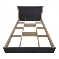 Athos pakoworld bed in sonoma-anthracite shade 140x200 cm